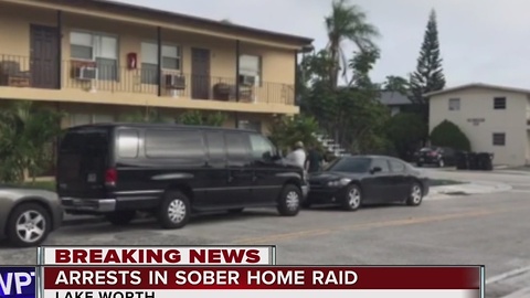 6 arrested in sober home raid