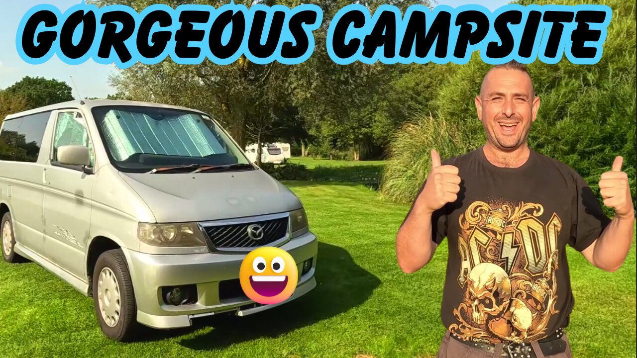 CAMPERVAN ADVENTURE TO RUN COTTAGE TOURING PARK IN SUFFOLK