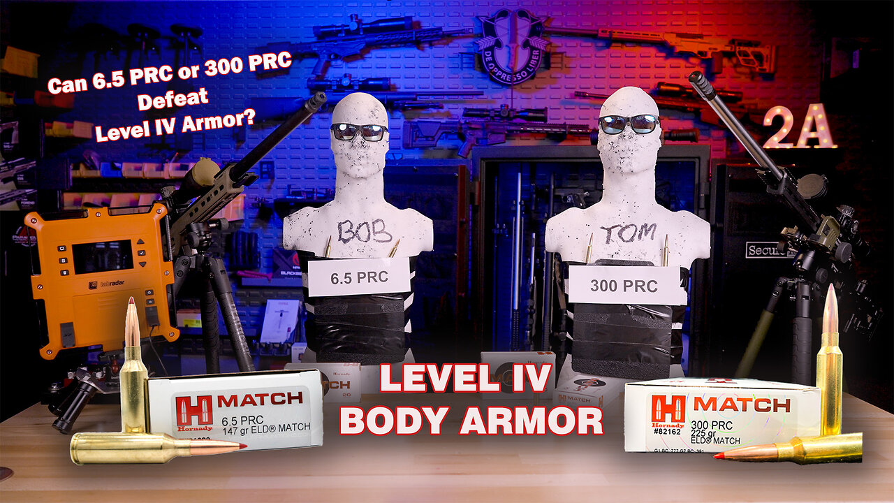 6.5 PRC vs 300 PRC vs Level IV Armor - Surprising Results!