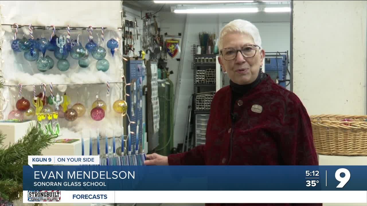 The making of a menorah for Hanukkah at Sonoran Glass School