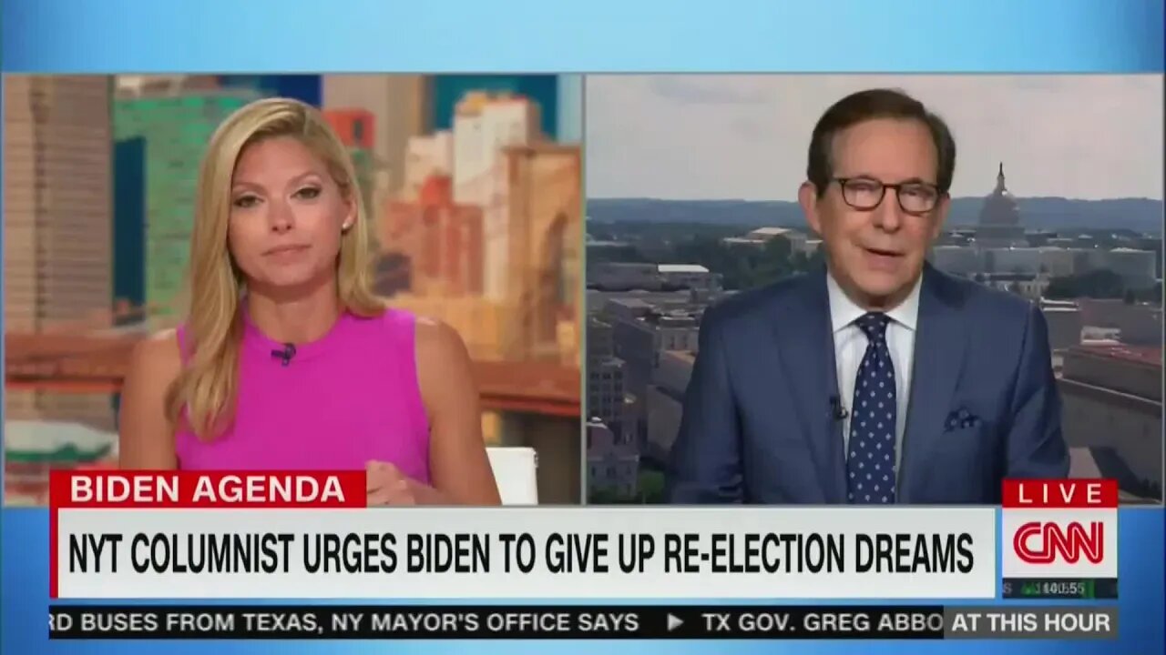 CNN's Chris Wallace tells his colleague that Democrats want Biden gone - 8/9/22