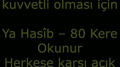 CUMA GÜNÜ OKUNABİLECEK ZİKİRLER, ESMAÜL HÜSNA