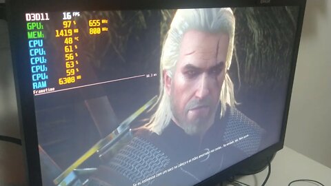 The Witcher 3 na APU AMD A10 RX425BB Quad Core da Maxsun + IGP Radeon R6 em 720p gráficos no mínimo.