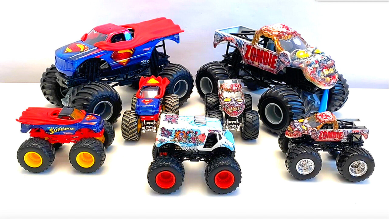 MONSTER JAM | CHILL OUT | HOT WHEELS MONSTER TRUCKS | SUPERMAN | MONSTER TRUCK | FREESTYLE