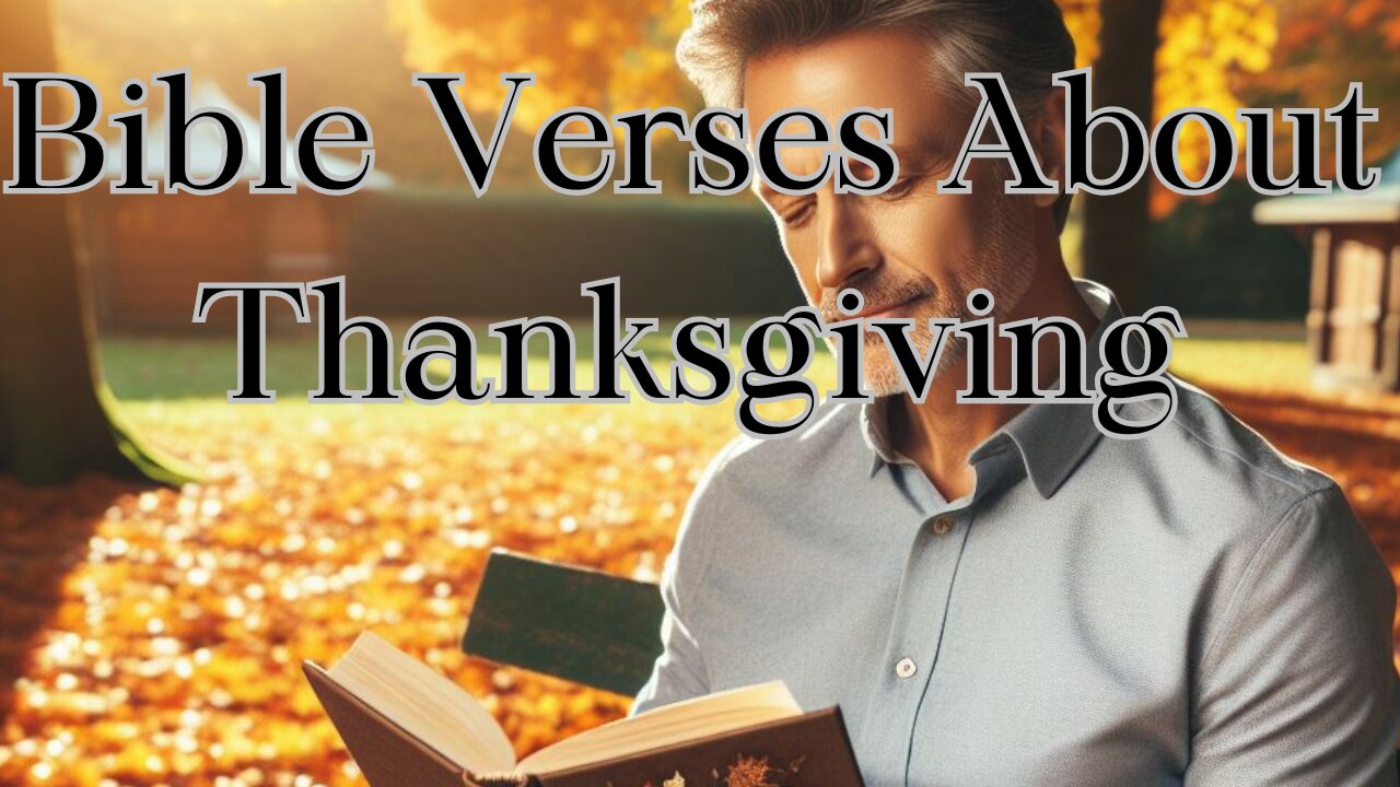 Bible Verse About Thanksgiving