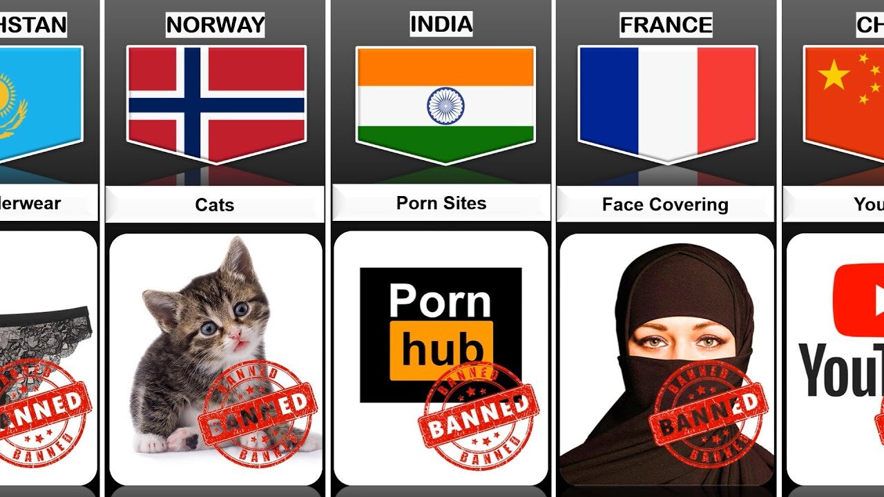 Ban Things from Different Countries Things banned around the world