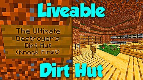 Building A Liveable Dirt Hut In A Swamp In Minecraft