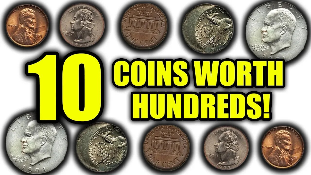 10 INCREDIBLE COINS WORTH OVER $100 A PIECE - RARE MINT ERROR COINS TO LOOK FOR