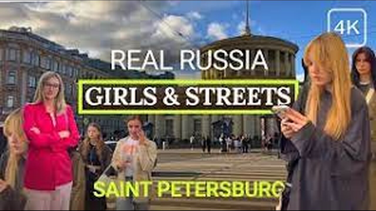 [4k] Russian Girls & Streets SAINT PETERSBURG, Russia, WALKING TOUR 4k HDR #116