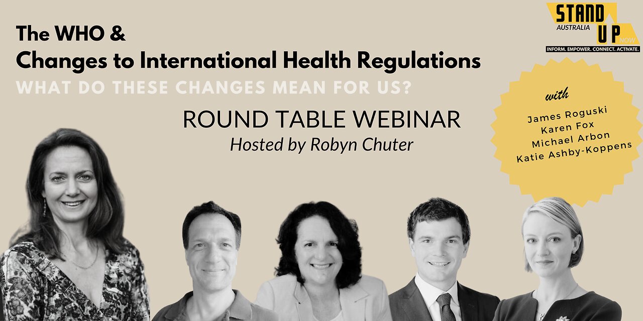 WHO & Changes to International Health Regulations - Excerpt from James Roguski