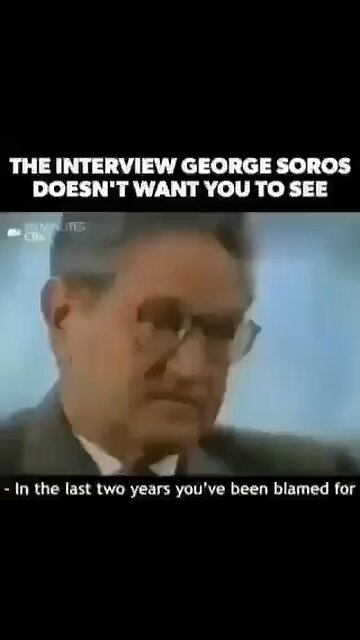 George Soros another of the many Anti Christs chosen to destroy Gods Creation. It is Biblical. Q