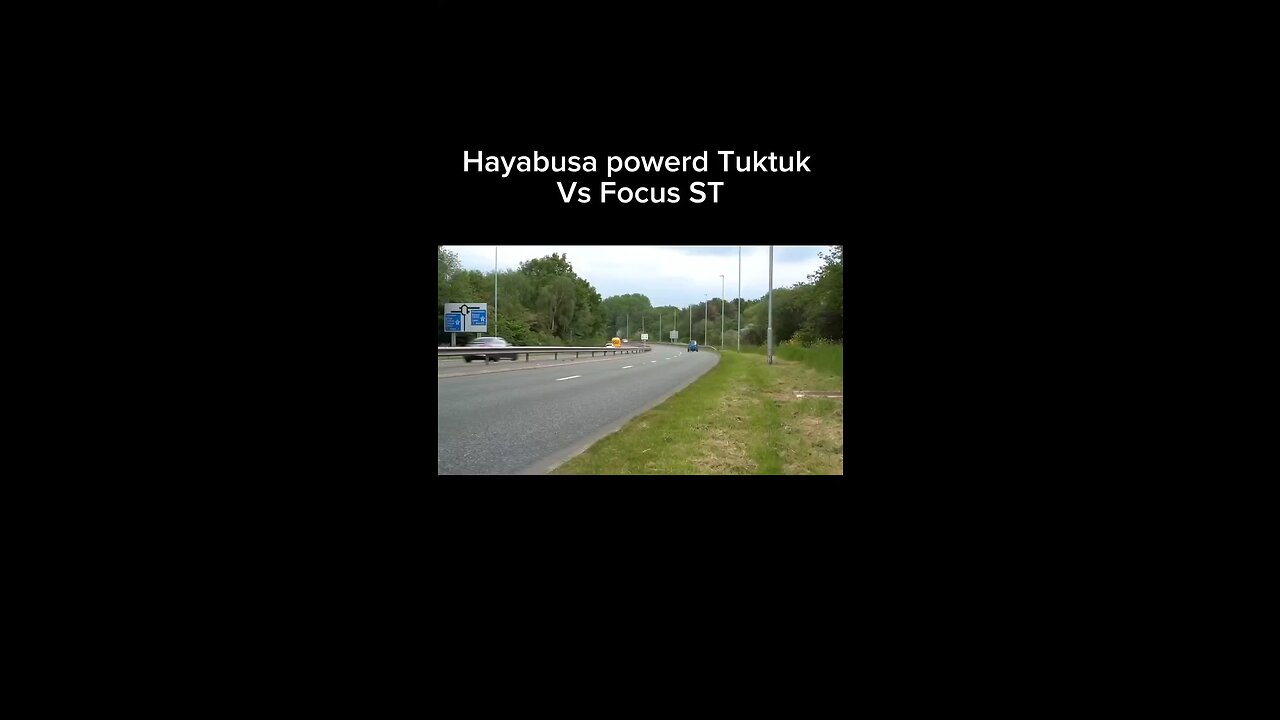 Hayabusa powered tuktuk vs Focus ST