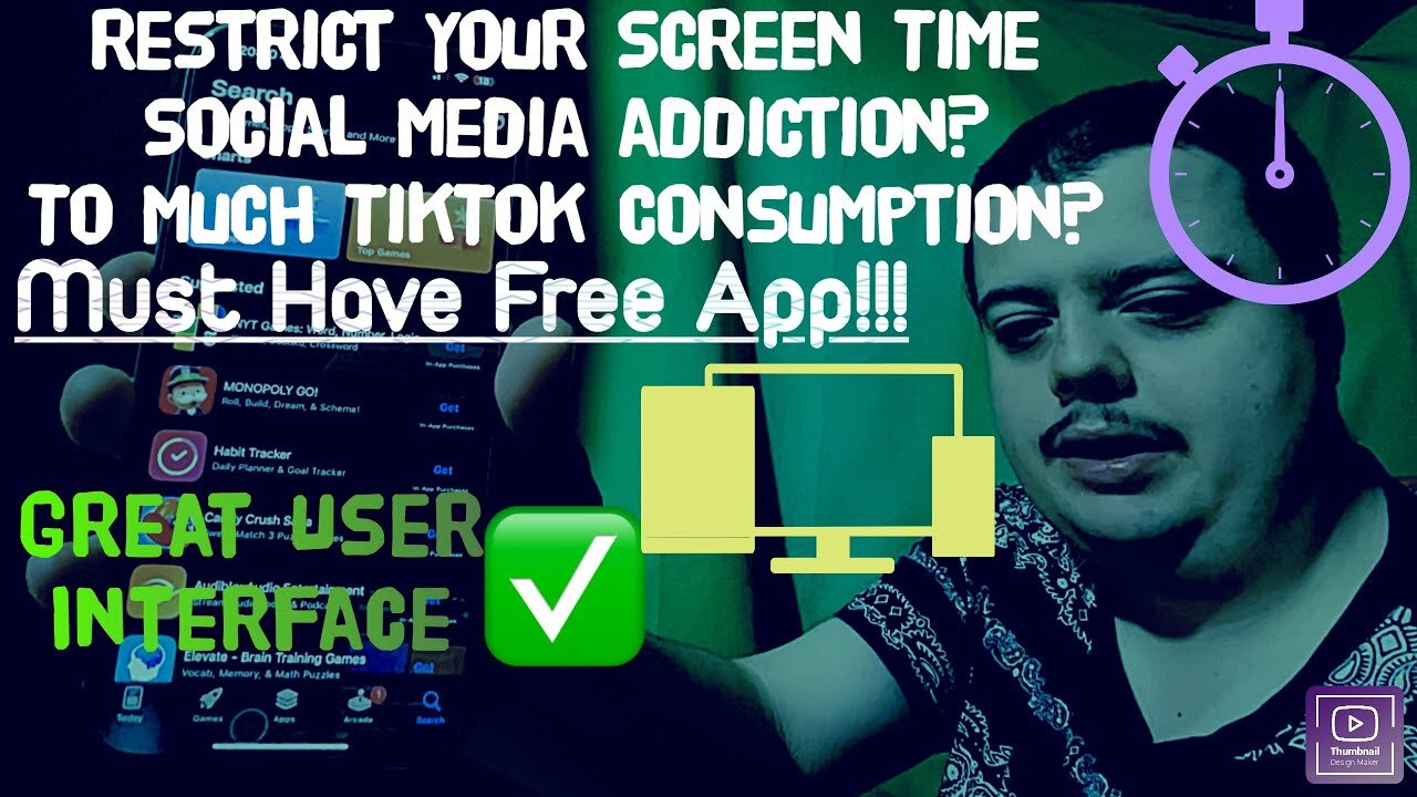 Restrict Your Screen Time | Force yourself away from screens | with this free app | No Clickbait