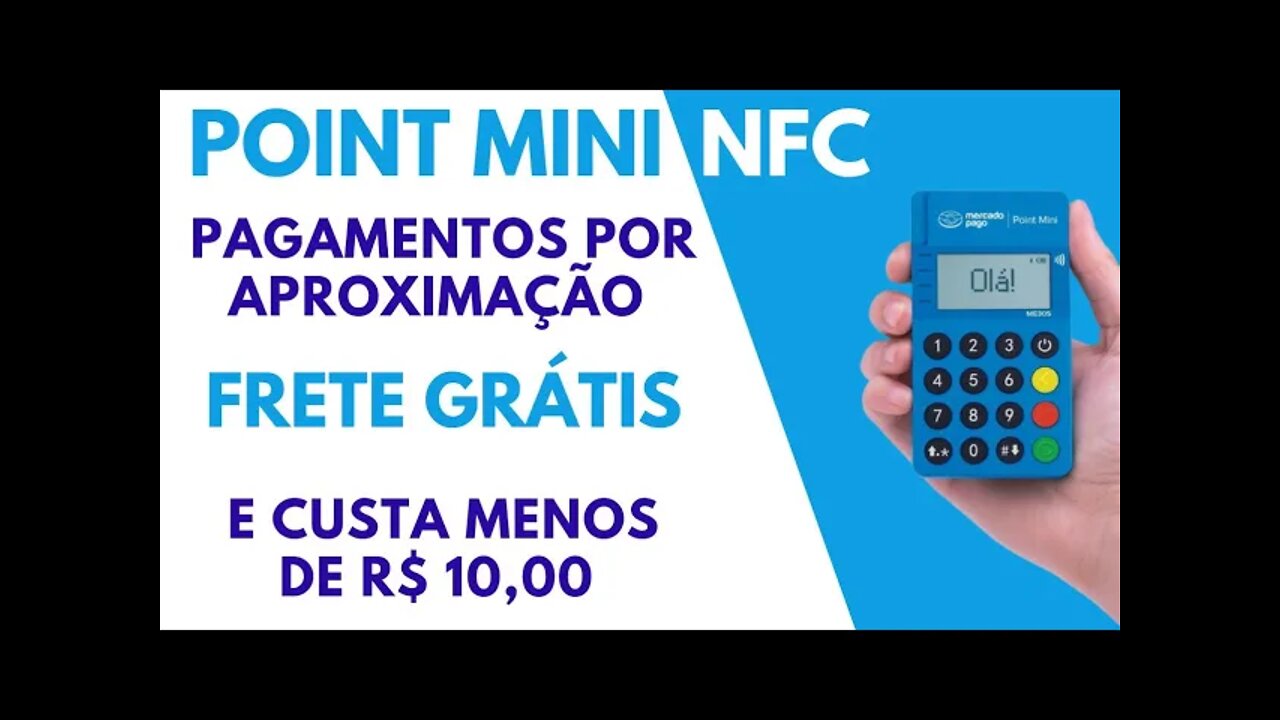 Nova Point Mini ME30S NFC! A máquina compacta do Mercado Pago com pagamento por aproximação!