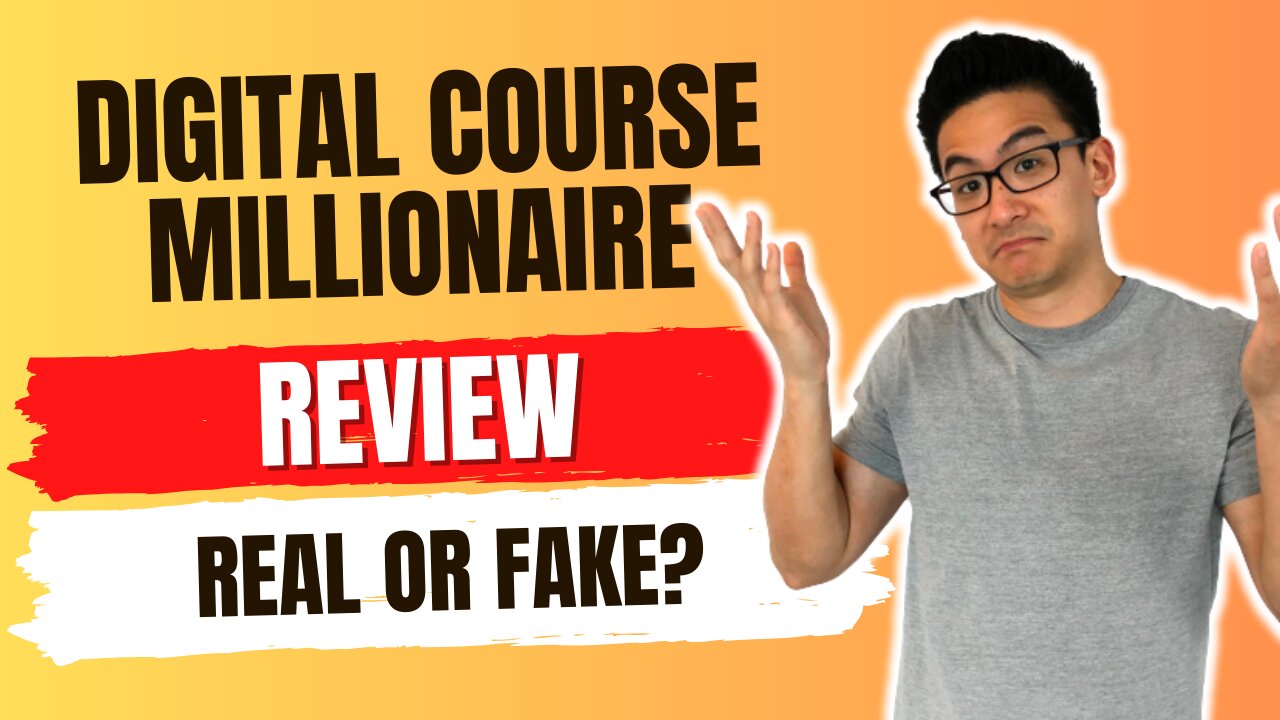 Digital Course Millionaire Review - Is This Legit Or Just A Waste Of Time? (Umm Let's See)...