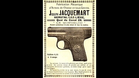 The Jacquemart Le Monobloc 6.35mm Pistol