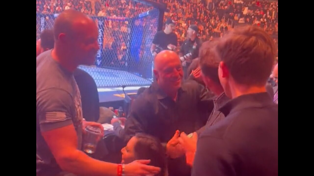 Tucker greets Joe Rogan at UFC 295