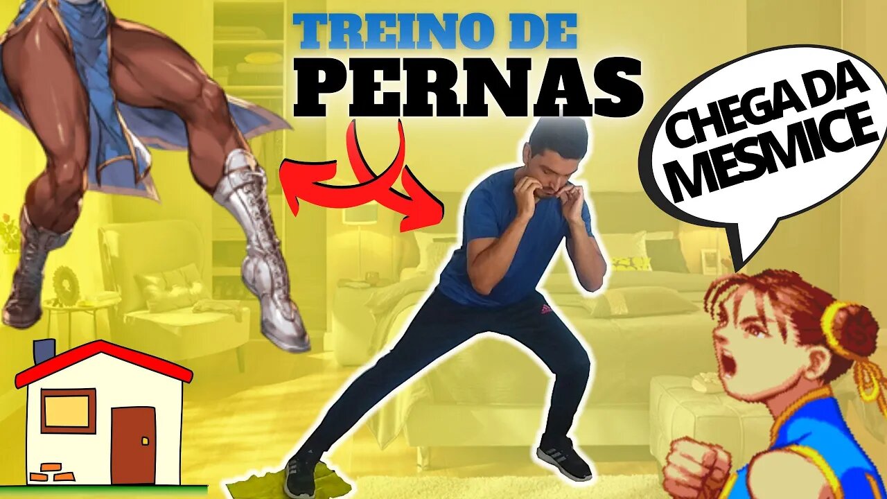 Treino de perna COMPLETO em CASA 🏠 Exercícios para Glúteos, Panturrilha, Coxa, TUDO! ✅