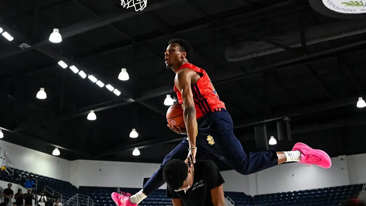 Bronny James in the McDonald's All-American dunk contest