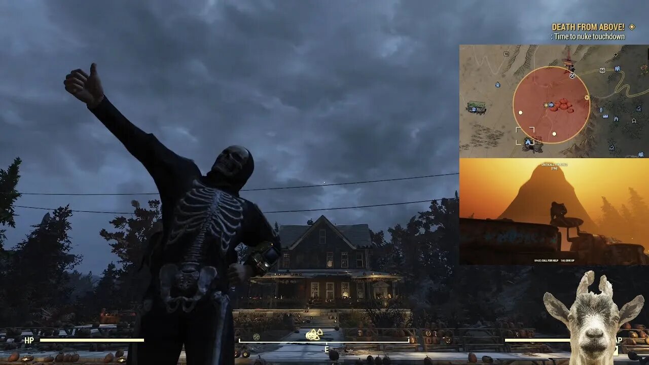 I nuked the Pumpkin House in Fallout 76!