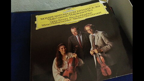 Mozart Symphony Violin Concerto K. 364 & No. 1 Wiener Philharmoniker 1984 LP