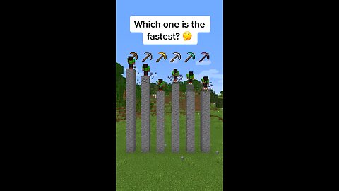 Which Minecraft Pickaxe is faster ?