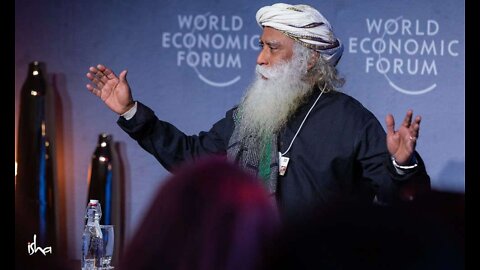 WEF PUPPET! THEY GOT HIM TO, SPIRITUAL GURU PROMOTING DEPOPULATION - WAKE UP