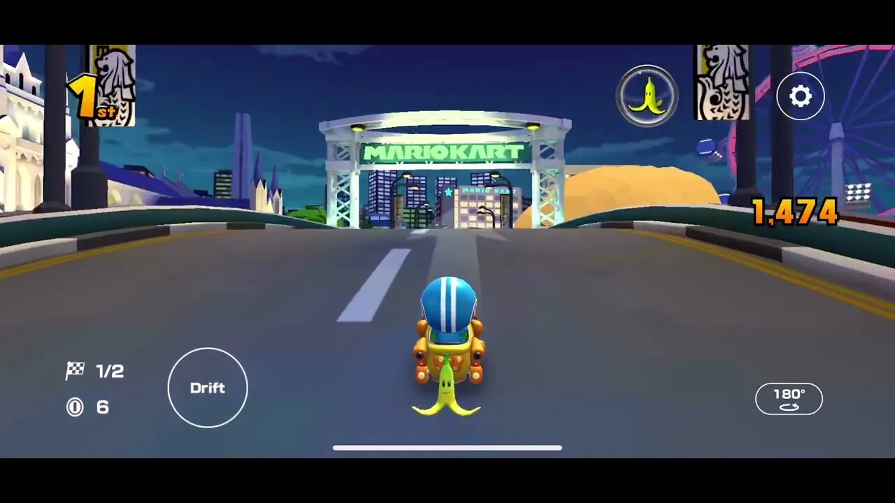 Mario Kart Tour - Singapore Speedway 2R Gameplay
