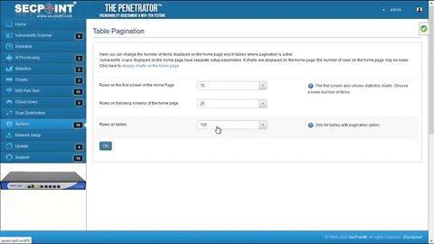 SecPoint Penetrator Pagination