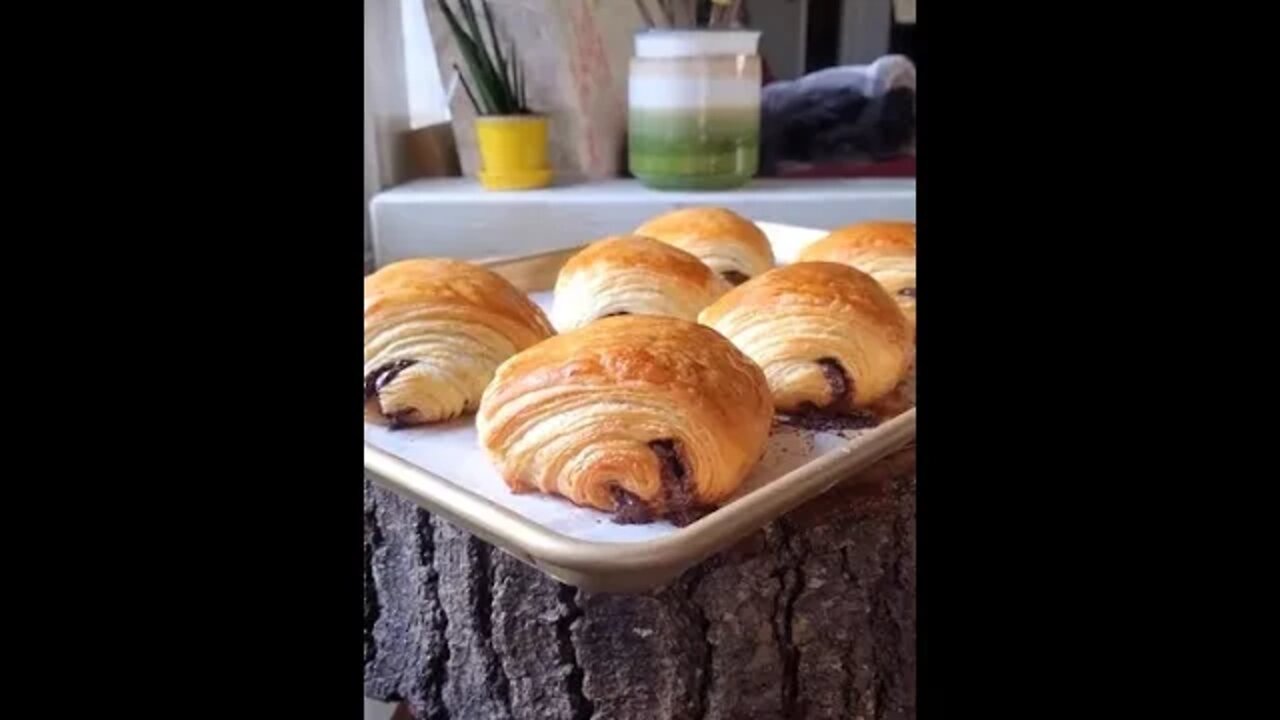 homemade pain au chocolat 🥐🍫 #baking #pastry #painauchocolat #croissant #recipes