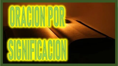 ORACION POR SIGNIFICACION