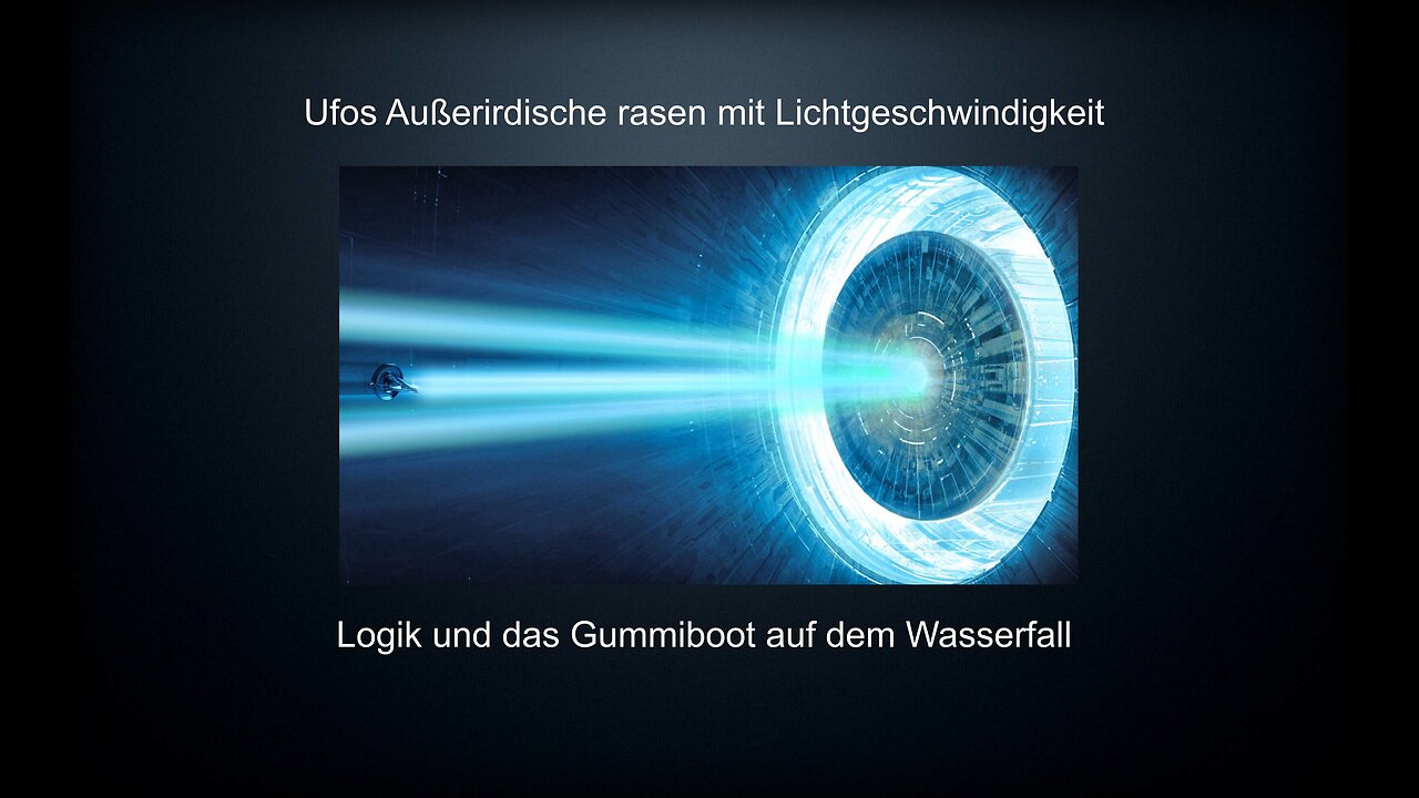 Ufo Reisende Außerirdische und das Gummiboott am Wasserfall