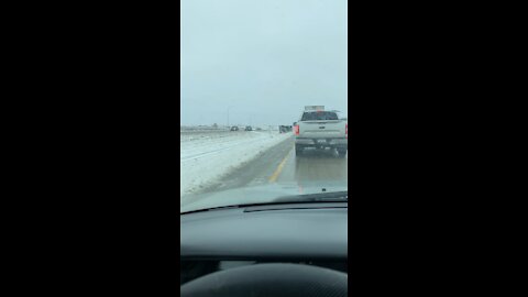 Overturned Semi 11/12/2021 I-94 North Dakota