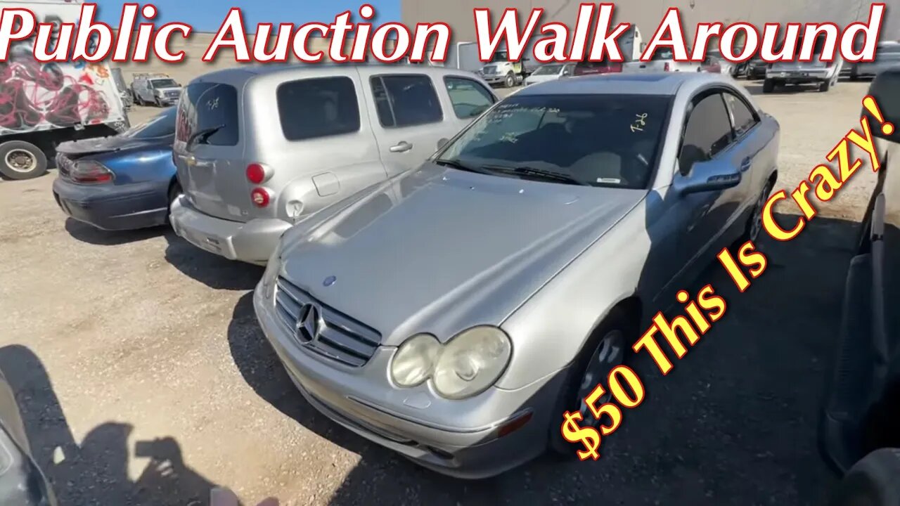 $50 Benz, Cheap Expedition and More, Public Auction Walk Around