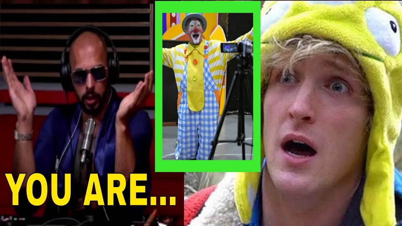 Andrew Tate : Logan Paul is a performing CLOWN!