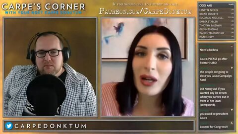 Carpe's Corner Episode 00003 with guest Laura Loomer