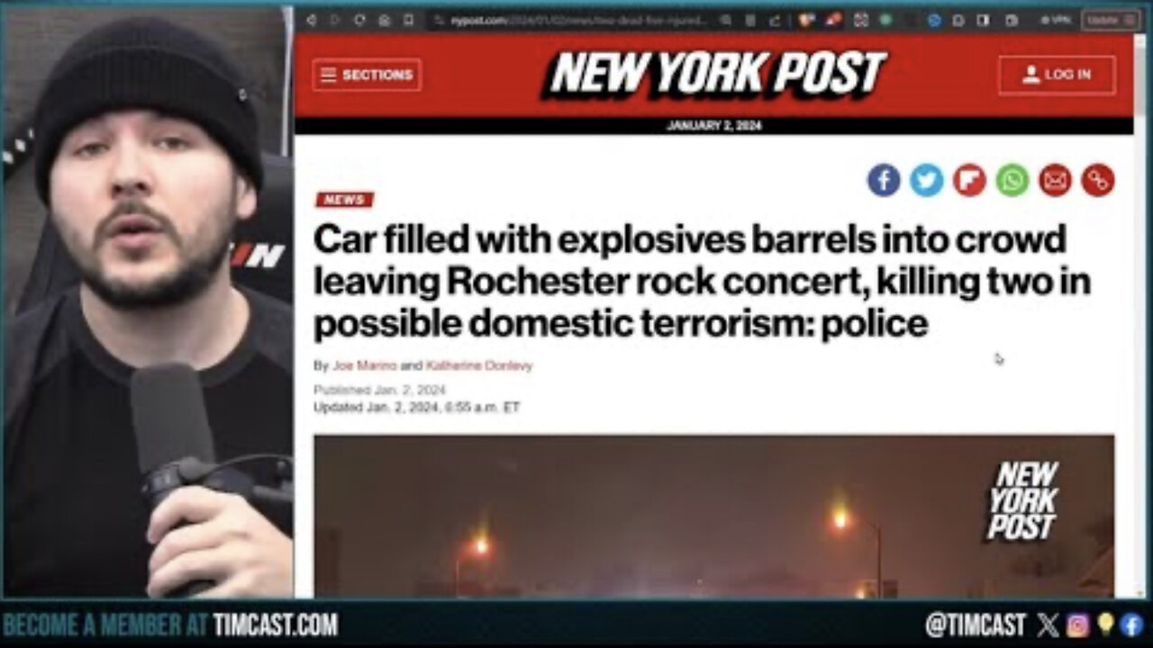 SUV Attack With EXPLOSIVES May Be TERROR ATTACK, Civil War & Black Swan Event Looming