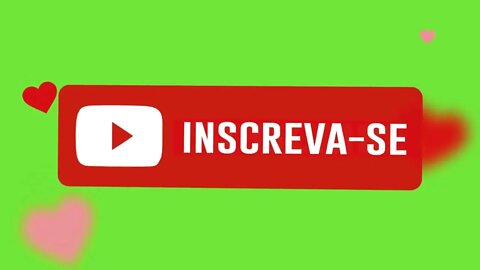 Chroma key botão inscreva-se green screen