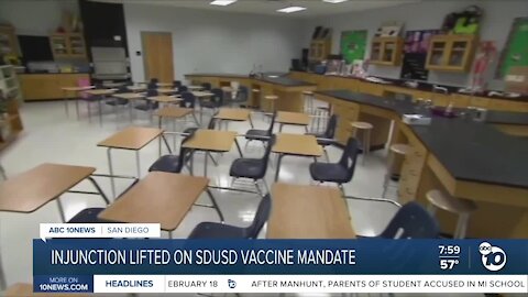 SDUSD vaccine mandate moves forward