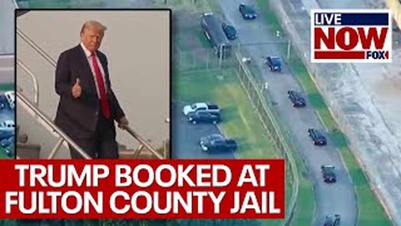 Trump booked at Fulton County Jail, will get mugshot | LiveNOW from FOX