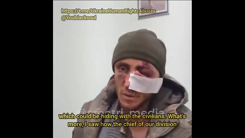 Captured Ukrainian militant says he received an order to open fire on a kindergarten with civilians in Oleksandrivka