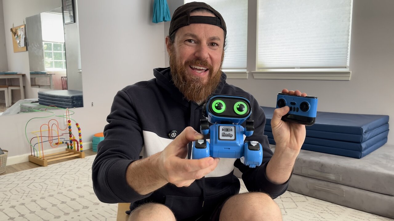 Rechargeable Remote-Controlled Robot for Kids, RC Robots with Record, Repeat, Dance Moves, Music