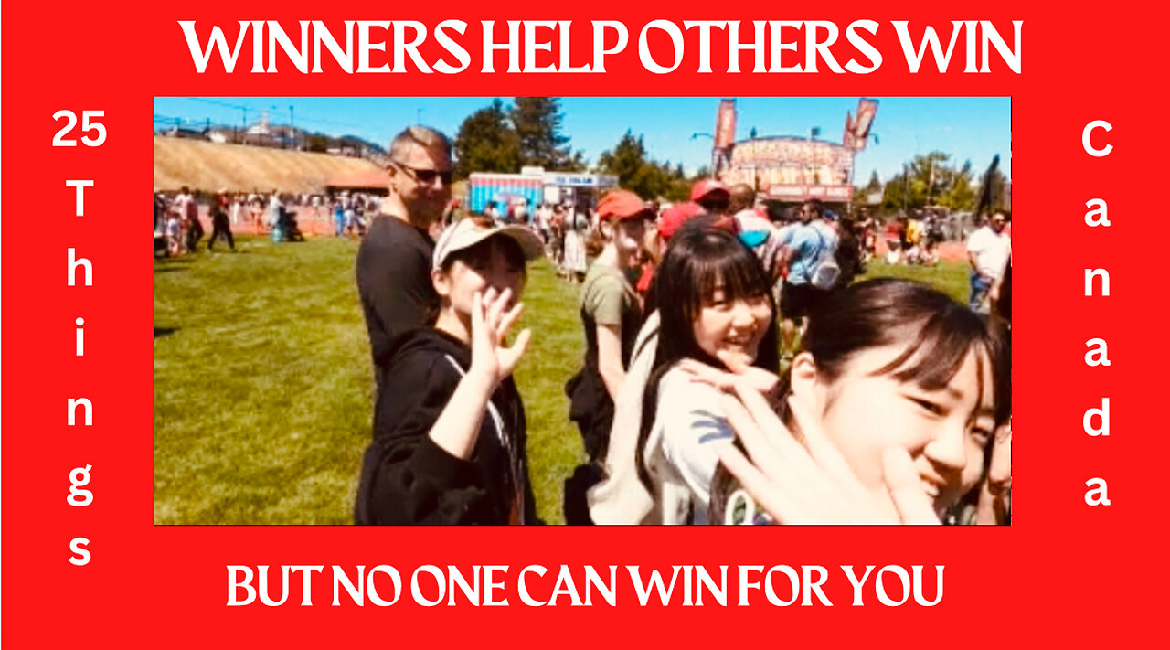 Winners help others win BUT no one can win for you