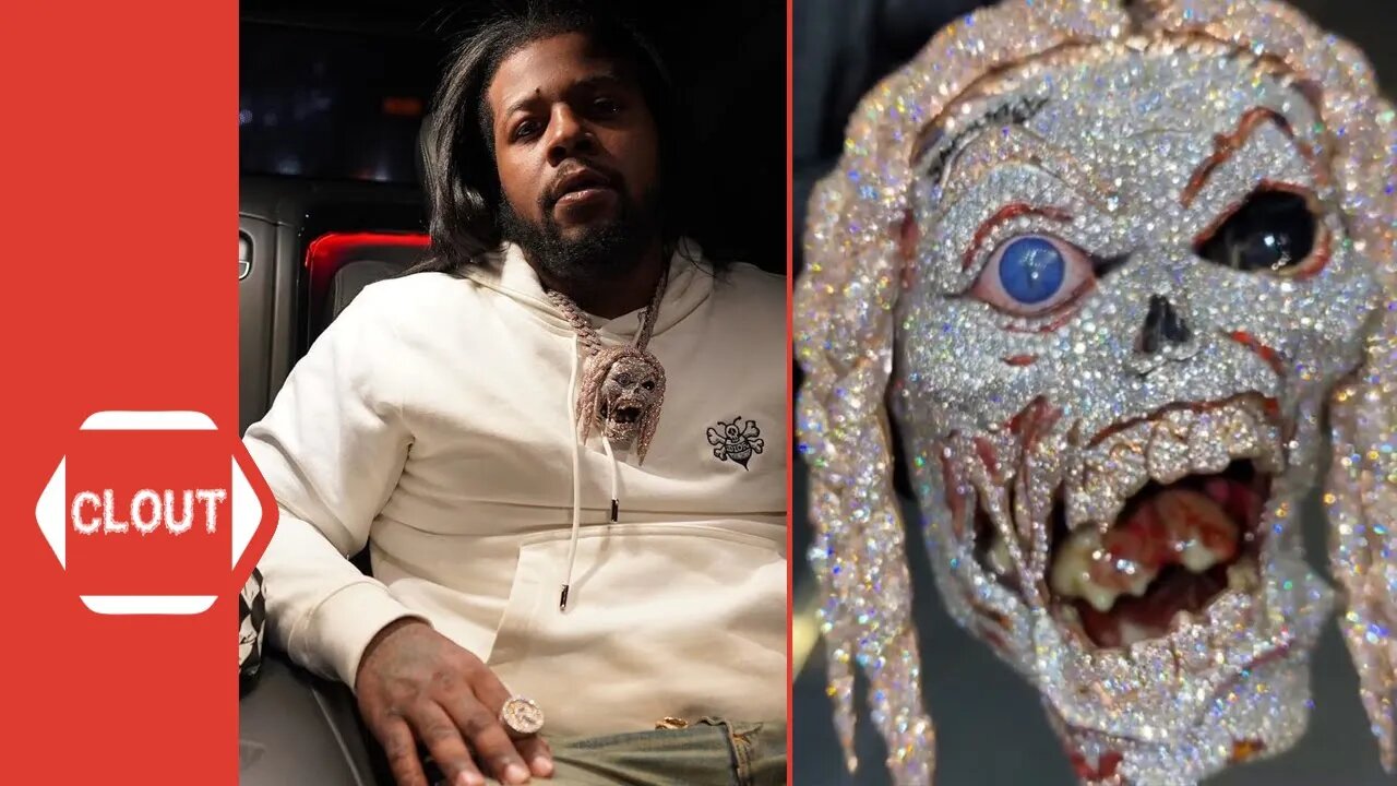 Rowdy Rebel Shows Off His New Custom Diamond Chain His First Day Out!