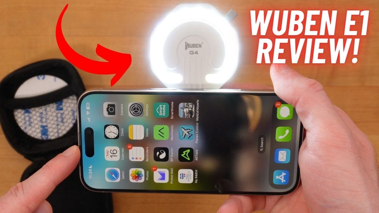 Wuben E1 EDC Phone Flashlight REVIEW! MagSafe + Phone Stand + Flashlight!