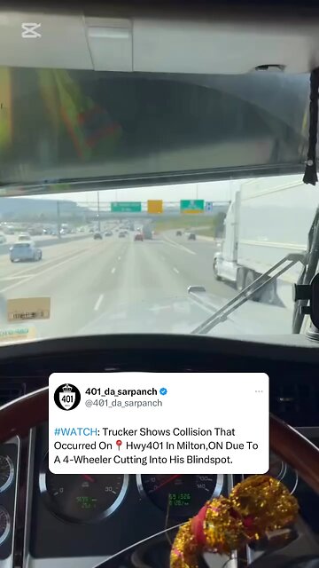 Truck Driver Have Blindspots