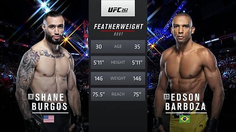 Free Fight- Edson Barboza vs Shane Burgos