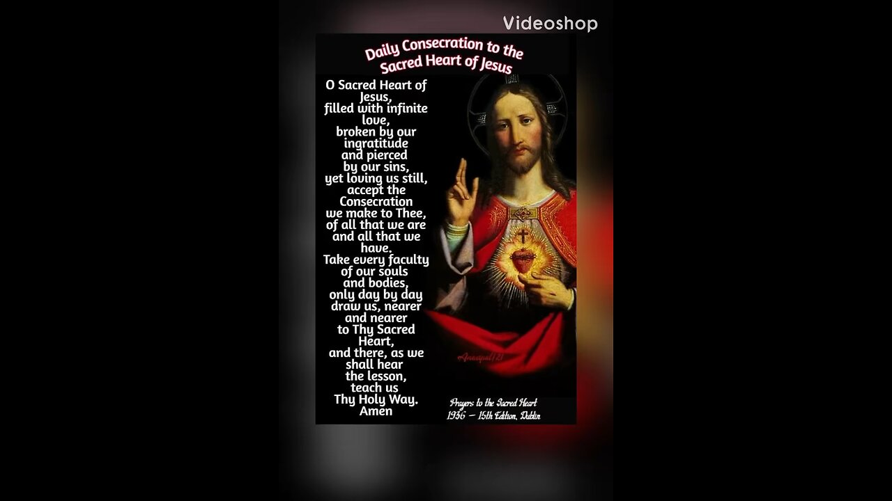 Daily Consecration to the Sacred Heart of Jesus