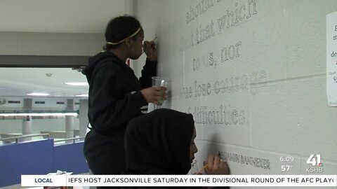 Service project in honor of Dr. Martin Luther King, Jr. takes place at Central Middle School