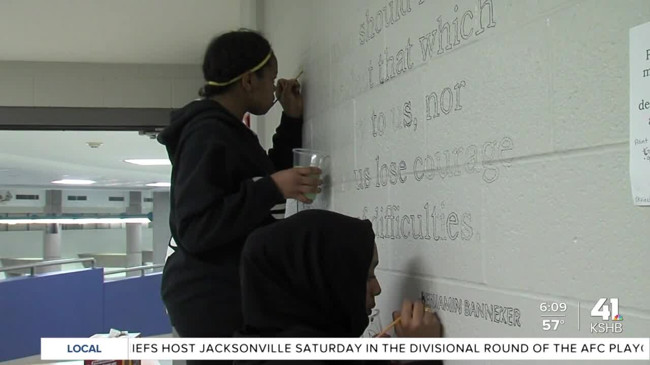 Service project in honor of Dr. Martin Luther King, Jr. takes place at Central Middle School